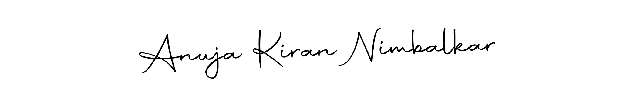 Make a beautiful signature design for name Anuja Kiran Nimbalkar. With this signature (Autography-DOLnW) style, you can create a handwritten signature for free. Anuja Kiran Nimbalkar signature style 10 images and pictures png