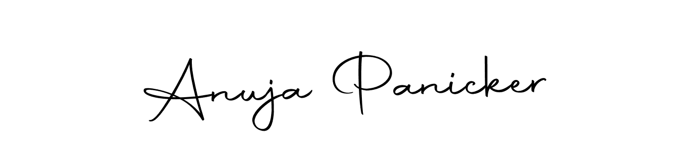 Also we have Anuja Panicker name is the best signature style. Create professional handwritten signature collection using Autography-DOLnW autograph style. Anuja Panicker signature style 10 images and pictures png