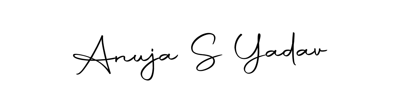 Make a beautiful signature design for name Anuja S Yadav. Use this online signature maker to create a handwritten signature for free. Anuja S Yadav signature style 10 images and pictures png