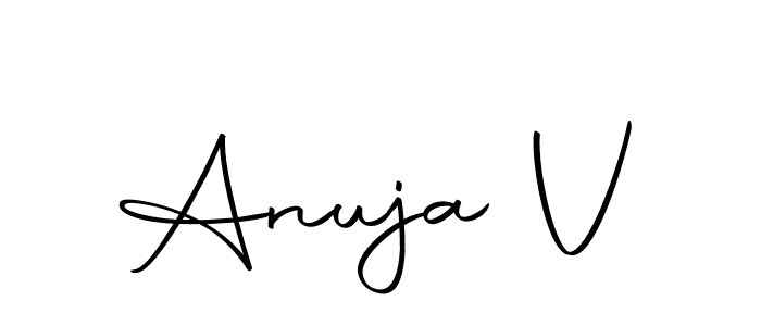 Once you've used our free online signature maker to create your best signature Autography-DOLnW style, it's time to enjoy all of the benefits that Anuja V name signing documents. Anuja V signature style 10 images and pictures png
