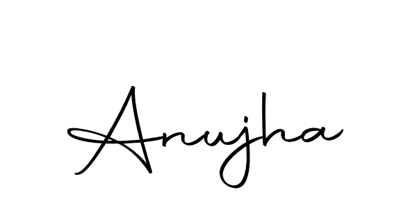 How to make Anujha name signature. Use Autography-DOLnW style for creating short signs online. This is the latest handwritten sign. Anujha signature style 10 images and pictures png