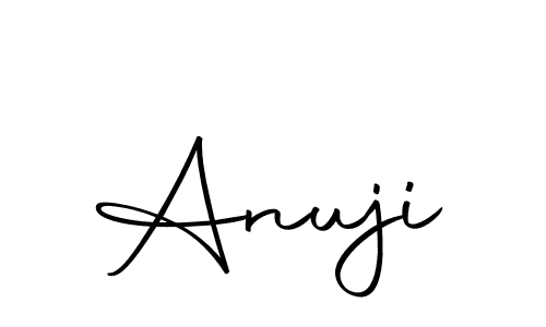 How to make Anuji signature? Autography-DOLnW is a professional autograph style. Create handwritten signature for Anuji name. Anuji signature style 10 images and pictures png