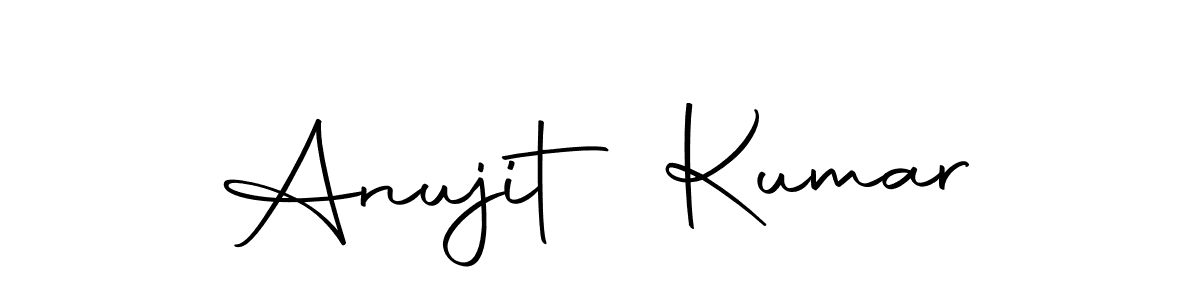 Create a beautiful signature design for name Anujit Kumar. With this signature (Autography-DOLnW) fonts, you can make a handwritten signature for free. Anujit Kumar signature style 10 images and pictures png