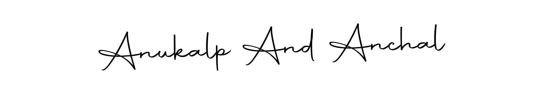 You should practise on your own different ways (Autography-DOLnW) to write your name (Anukalp And Anchal) in signature. don't let someone else do it for you. Anukalp And Anchal signature style 10 images and pictures png