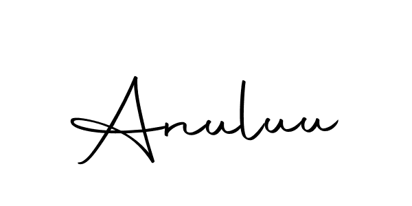 You should practise on your own different ways (Autography-DOLnW) to write your name (Anuluu) in signature. don't let someone else do it for you. Anuluu signature style 10 images and pictures png