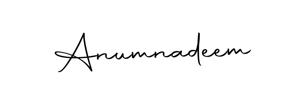 Make a beautiful signature design for name Anumnadeem. With this signature (Autography-DOLnW) style, you can create a handwritten signature for free. Anumnadeem signature style 10 images and pictures png
