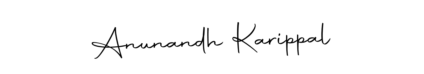 Design your own signature with our free online signature maker. With this signature software, you can create a handwritten (Autography-DOLnW) signature for name Anunandh Karippal. Anunandh Karippal signature style 10 images and pictures png