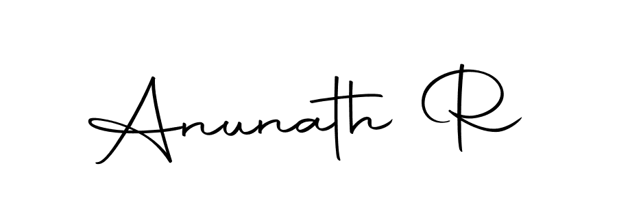 How to make Anunath R signature? Autography-DOLnW is a professional autograph style. Create handwritten signature for Anunath R name. Anunath R signature style 10 images and pictures png