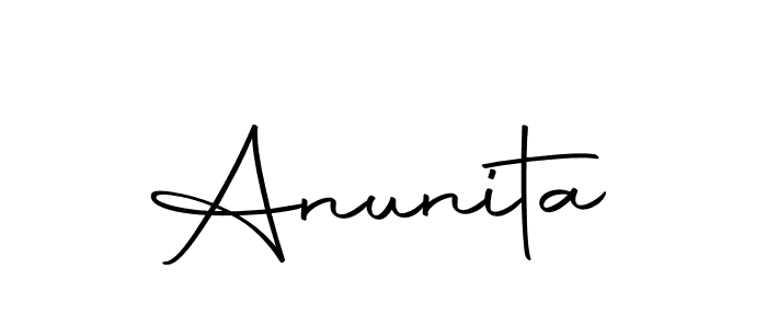 Use a signature maker to create a handwritten signature online. With this signature software, you can design (Autography-DOLnW) your own signature for name Anunita. Anunita signature style 10 images and pictures png