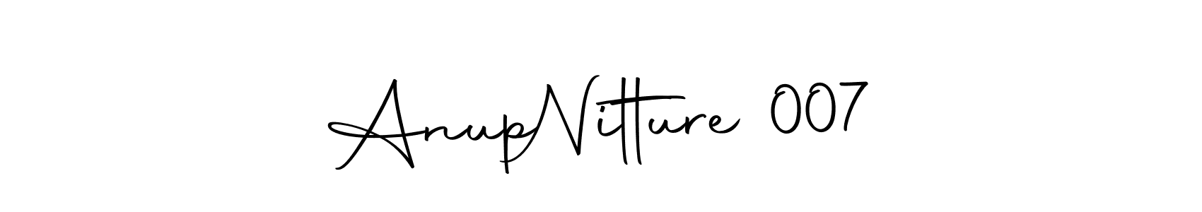Use a signature maker to create a handwritten signature online. With this signature software, you can design (Autography-DOLnW) your own signature for name Anup  Nitture 007. Anup  Nitture 007 signature style 10 images and pictures png