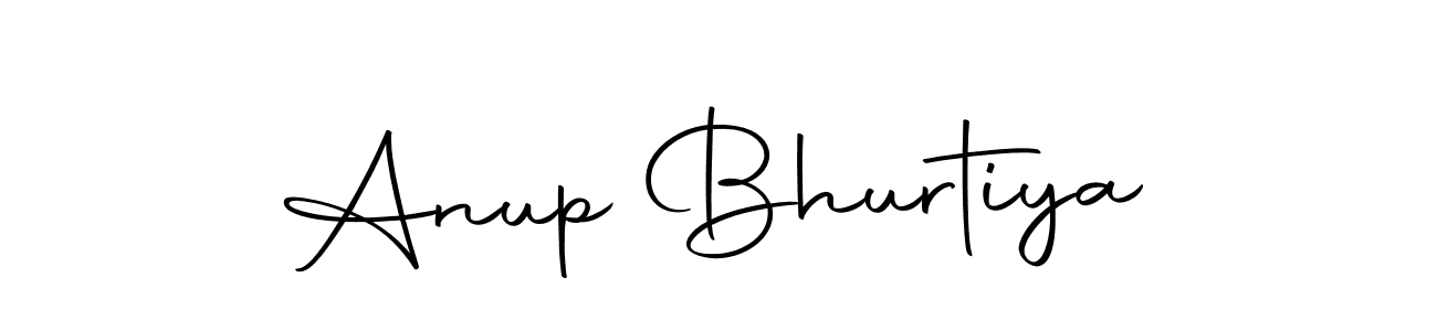 How to make Anup Bhurtiya name signature. Use Autography-DOLnW style for creating short signs online. This is the latest handwritten sign. Anup Bhurtiya signature style 10 images and pictures png