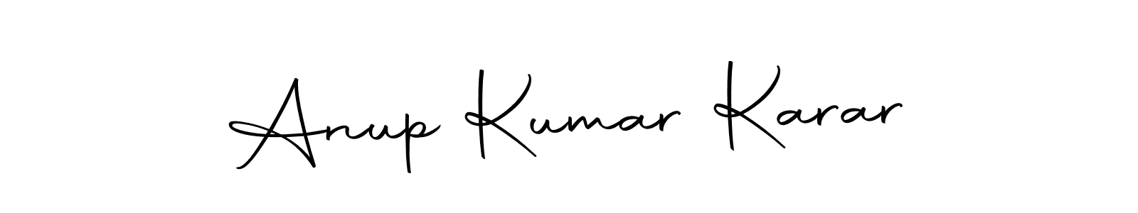 Create a beautiful signature design for name Anup Kumar Karar. With this signature (Autography-DOLnW) fonts, you can make a handwritten signature for free. Anup Kumar Karar signature style 10 images and pictures png