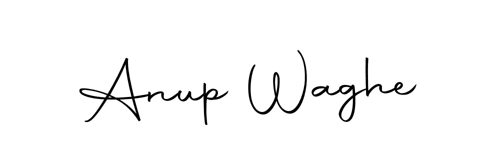 How to make Anup Waghe name signature. Use Autography-DOLnW style for creating short signs online. This is the latest handwritten sign. Anup Waghe signature style 10 images and pictures png