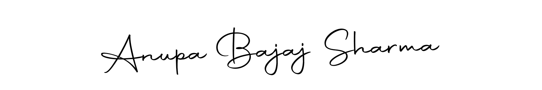 Make a short Anupa Bajaj Sharma signature style. Manage your documents anywhere anytime using Autography-DOLnW. Create and add eSignatures, submit forms, share and send files easily. Anupa Bajaj Sharma signature style 10 images and pictures png