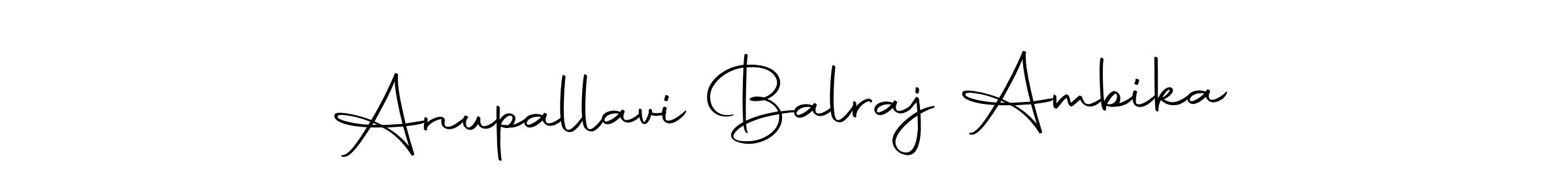 Use a signature maker to create a handwritten signature online. With this signature software, you can design (Autography-DOLnW) your own signature for name Anupallavi Balraj Ambika. Anupallavi Balraj Ambika signature style 10 images and pictures png