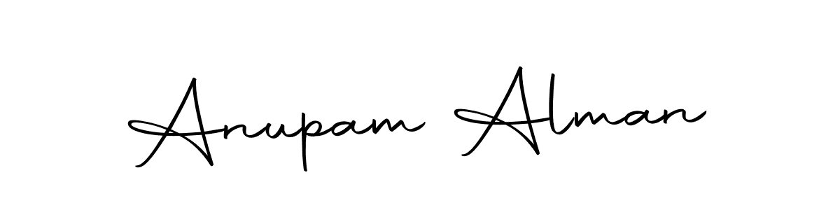 Create a beautiful signature design for name Anupam Alman. With this signature (Autography-DOLnW) fonts, you can make a handwritten signature for free. Anupam Alman signature style 10 images and pictures png