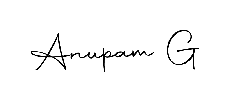 It looks lik you need a new signature style for name Anupam G. Design unique handwritten (Autography-DOLnW) signature with our free signature maker in just a few clicks. Anupam G signature style 10 images and pictures png