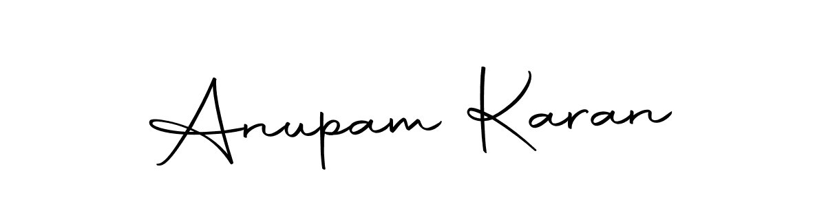 Similarly Autography-DOLnW is the best handwritten signature design. Signature creator online .You can use it as an online autograph creator for name Anupam Karan. Anupam Karan signature style 10 images and pictures png