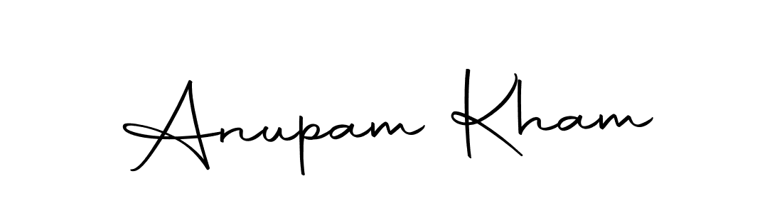 The best way (Autography-DOLnW) to make a short signature is to pick only two or three words in your name. The name Anupam Kham include a total of six letters. For converting this name. Anupam Kham signature style 10 images and pictures png