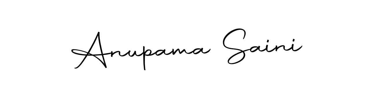 Make a short Anupama Saini signature style. Manage your documents anywhere anytime using Autography-DOLnW. Create and add eSignatures, submit forms, share and send files easily. Anupama Saini signature style 10 images and pictures png