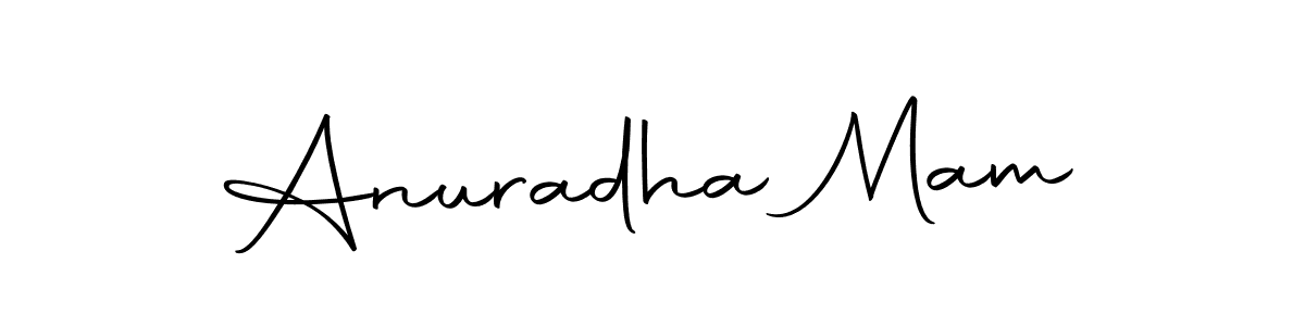 Create a beautiful signature design for name Anuradha Mam. With this signature (Autography-DOLnW) fonts, you can make a handwritten signature for free. Anuradha Mam signature style 10 images and pictures png