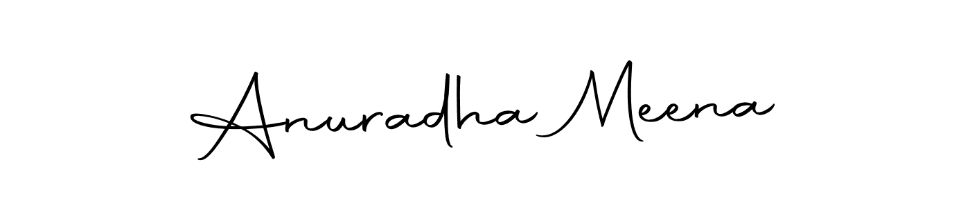 Create a beautiful signature design for name Anuradha Meena. With this signature (Autography-DOLnW) fonts, you can make a handwritten signature for free. Anuradha Meena signature style 10 images and pictures png