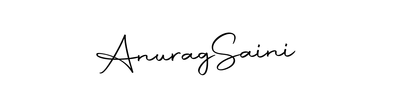 Similarly Autography-DOLnW is the best handwritten signature design. Signature creator online .You can use it as an online autograph creator for name Anurag  Saini. Anurag  Saini signature style 10 images and pictures png