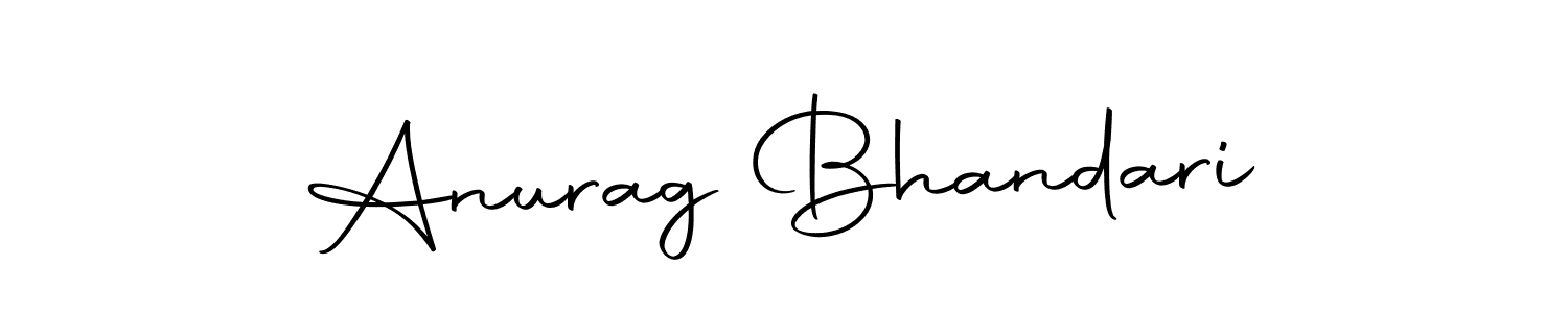 Create a beautiful signature design for name Anurag Bhandari. With this signature (Autography-DOLnW) fonts, you can make a handwritten signature for free. Anurag Bhandari signature style 10 images and pictures png