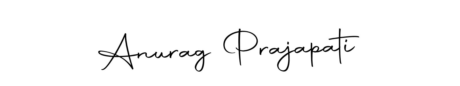 How to make Anurag Prajapati name signature. Use Autography-DOLnW style for creating short signs online. This is the latest handwritten sign. Anurag Prajapati signature style 10 images and pictures png