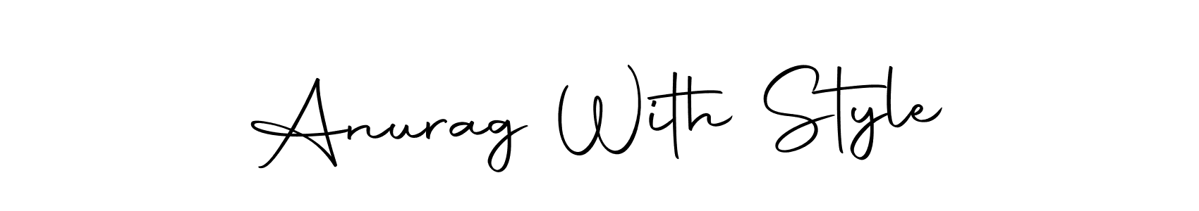 This is the best signature style for the Anurag With Style name. Also you like these signature font (Autography-DOLnW). Mix name signature. Anurag With Style signature style 10 images and pictures png