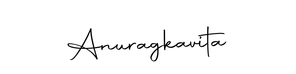 Design your own signature with our free online signature maker. With this signature software, you can create a handwritten (Autography-DOLnW) signature for name Anuragkavita. Anuragkavita signature style 10 images and pictures png