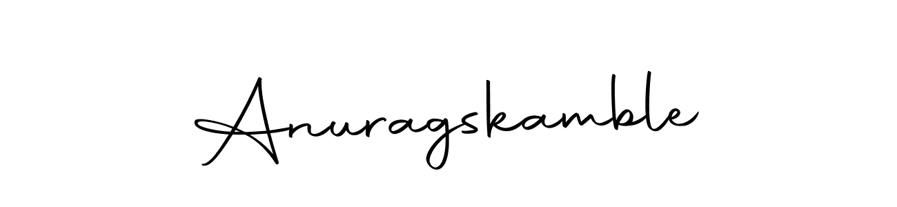 How to make Anuragskamble signature? Autography-DOLnW is a professional autograph style. Create handwritten signature for Anuragskamble name. Anuragskamble signature style 10 images and pictures png