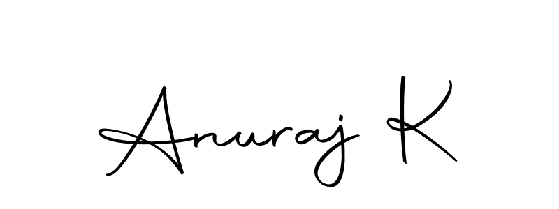 You can use this online signature creator to create a handwritten signature for the name Anuraj K. This is the best online autograph maker. Anuraj K signature style 10 images and pictures png
