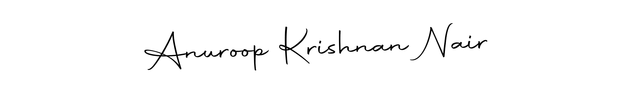 Design your own signature with our free online signature maker. With this signature software, you can create a handwritten (Autography-DOLnW) signature for name Anuroop Krishnan Nair. Anuroop Krishnan Nair signature style 10 images and pictures png