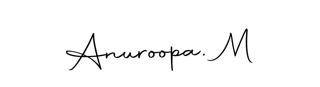 Here are the top 10 professional signature styles for the name Anuroopa. M. These are the best autograph styles you can use for your name. Anuroopa. M signature style 10 images and pictures png