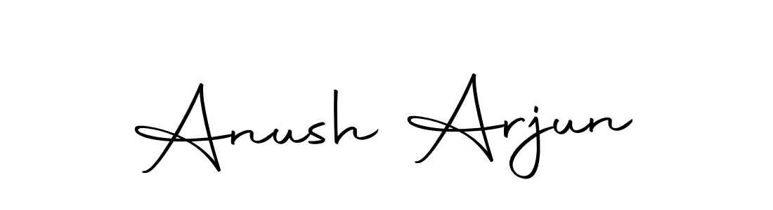 Autography-DOLnW is a professional signature style that is perfect for those who want to add a touch of class to their signature. It is also a great choice for those who want to make their signature more unique. Get Anush Arjun name to fancy signature for free. Anush Arjun signature style 10 images and pictures png