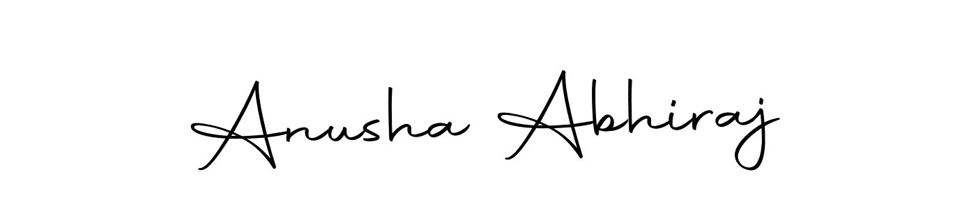 Anusha Abhiraj stylish signature style. Best Handwritten Sign (Autography-DOLnW) for my name. Handwritten Signature Collection Ideas for my name Anusha Abhiraj. Anusha Abhiraj signature style 10 images and pictures png