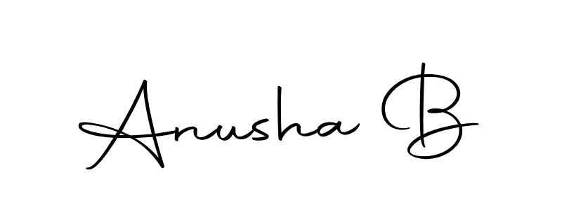 It looks lik you need a new signature style for name Anusha B. Design unique handwritten (Autography-DOLnW) signature with our free signature maker in just a few clicks. Anusha B signature style 10 images and pictures png