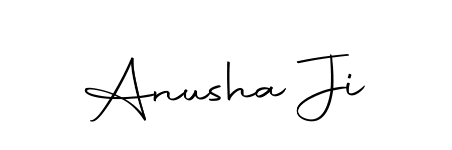 Create a beautiful signature design for name Anusha Ji. With this signature (Autography-DOLnW) fonts, you can make a handwritten signature for free. Anusha Ji signature style 10 images and pictures png