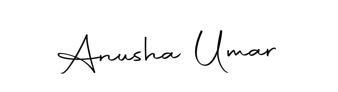 You should practise on your own different ways (Autography-DOLnW) to write your name (Anusha Umar) in signature. don't let someone else do it for you. Anusha Umar signature style 10 images and pictures png