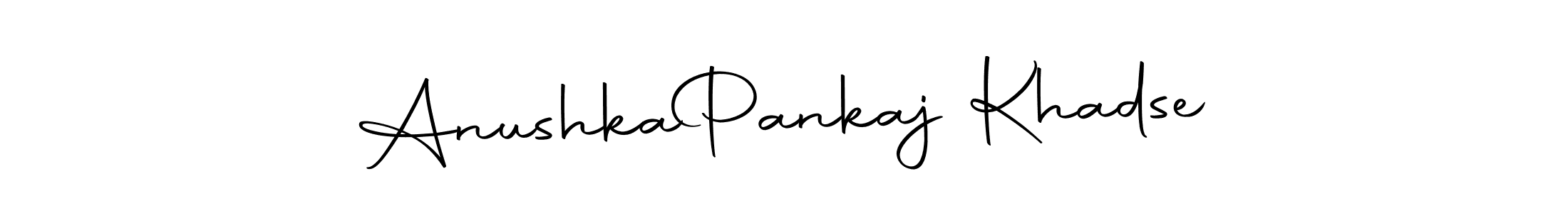 Make a short Anushka  Pankaj Khadse signature style. Manage your documents anywhere anytime using Autography-DOLnW. Create and add eSignatures, submit forms, share and send files easily. Anushka  Pankaj Khadse signature style 10 images and pictures png