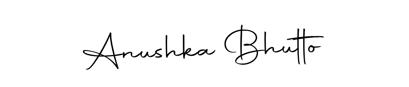 Make a beautiful signature design for name Anushka Bhutto. Use this online signature maker to create a handwritten signature for free. Anushka Bhutto signature style 10 images and pictures png