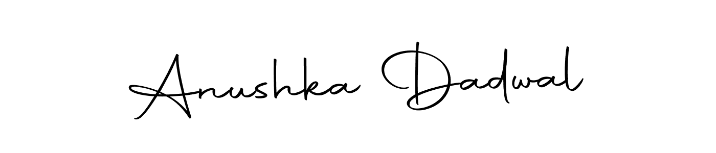 Anushka Dadwal stylish signature style. Best Handwritten Sign (Autography-DOLnW) for my name. Handwritten Signature Collection Ideas for my name Anushka Dadwal. Anushka Dadwal signature style 10 images and pictures png
