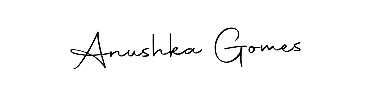 The best way (Autography-DOLnW) to make a short signature is to pick only two or three words in your name. The name Anushka Gomes include a total of six letters. For converting this name. Anushka Gomes signature style 10 images and pictures png