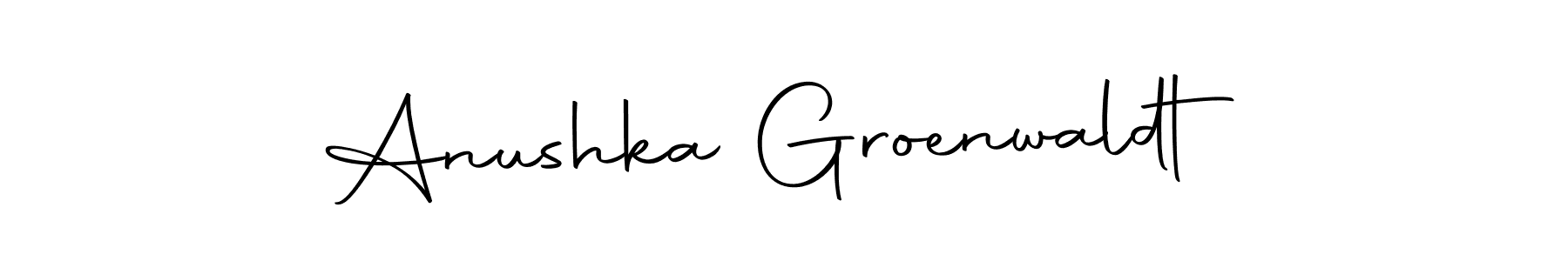 You should practise on your own different ways (Autography-DOLnW) to write your name (Anushka Groenwaldt) in signature. don't let someone else do it for you. Anushka Groenwaldt signature style 10 images and pictures png