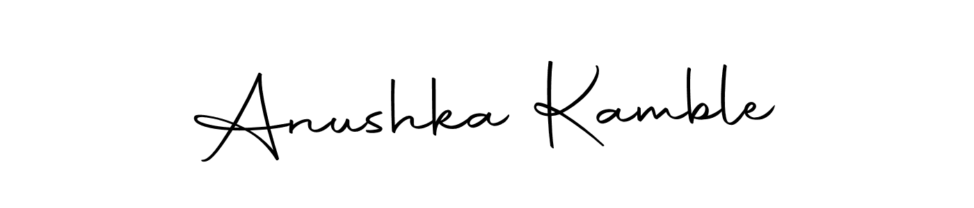How to make Anushka Kamble signature? Autography-DOLnW is a professional autograph style. Create handwritten signature for Anushka Kamble name. Anushka Kamble signature style 10 images and pictures png