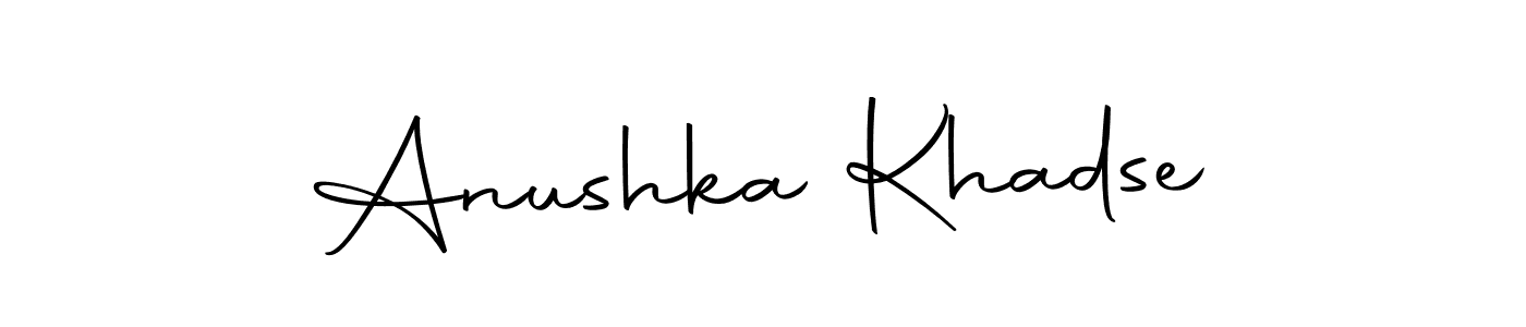 It looks lik you need a new signature style for name Anushka Khadse. Design unique handwritten (Autography-DOLnW) signature with our free signature maker in just a few clicks. Anushka Khadse signature style 10 images and pictures png