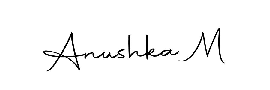 Make a beautiful signature design for name Anushka M. With this signature (Autography-DOLnW) style, you can create a handwritten signature for free. Anushka M signature style 10 images and pictures png