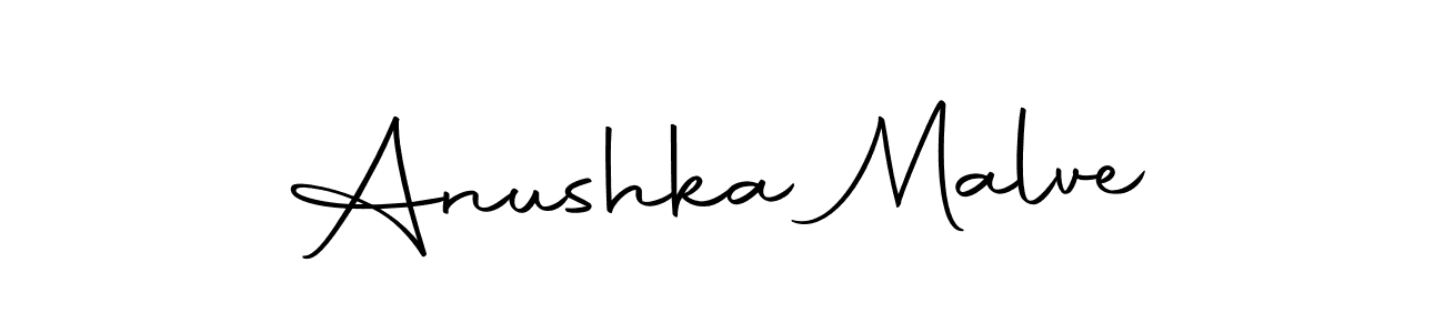 Create a beautiful signature design for name Anushka Malve. With this signature (Autography-DOLnW) fonts, you can make a handwritten signature for free. Anushka Malve signature style 10 images and pictures png