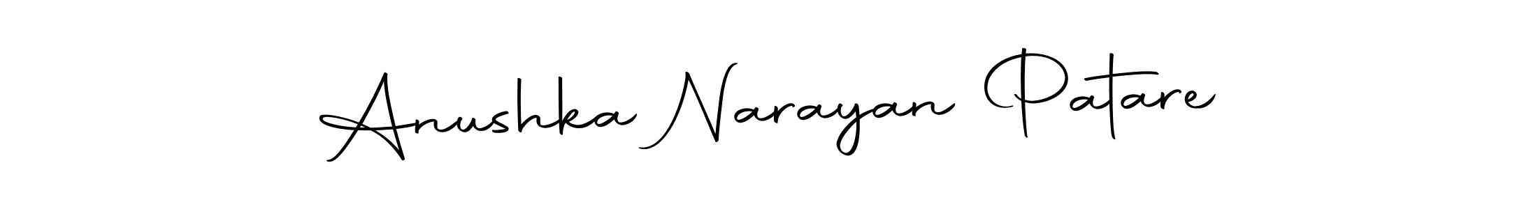 How to make Anushka Narayan Patare name signature. Use Autography-DOLnW style for creating short signs online. This is the latest handwritten sign. Anushka Narayan Patare signature style 10 images and pictures png